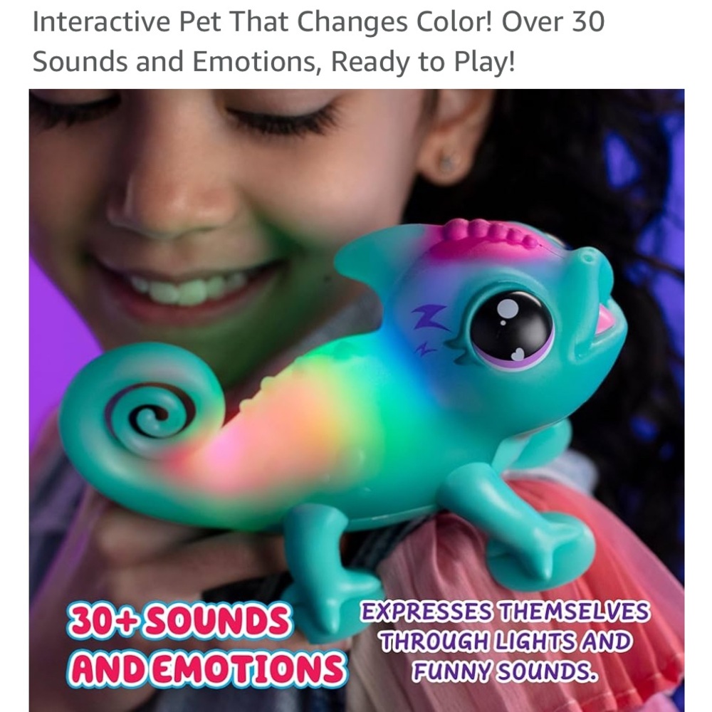 “Sunny”, the Bright Light interactive Chameleon from Little Live Pets